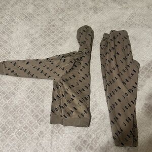 Jordan Tan Hoodie and Pants Set